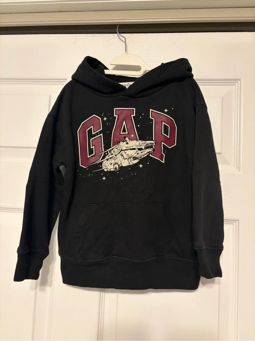 GAP Kids Star Wars Millennium Falcon Graphic Hoodie Black Size XS (4-5)